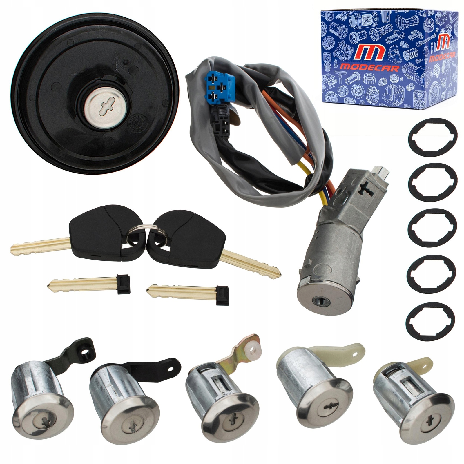 Sada zámků vložek Spínač Zapalování Zátka Peugeot Partner Citroen Berlingo 02-08