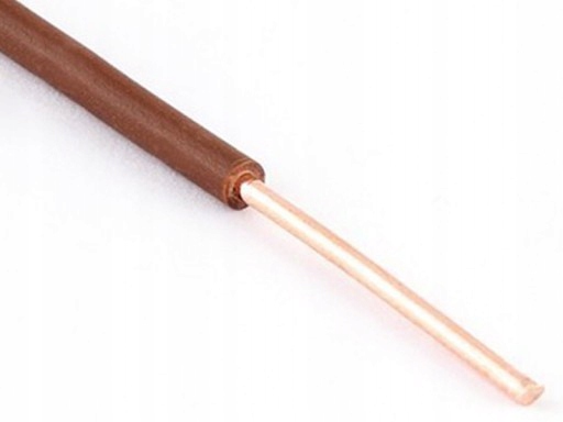 

Przewód Dy 2,5mm2 750V H07V-U drut Brązowy 10m