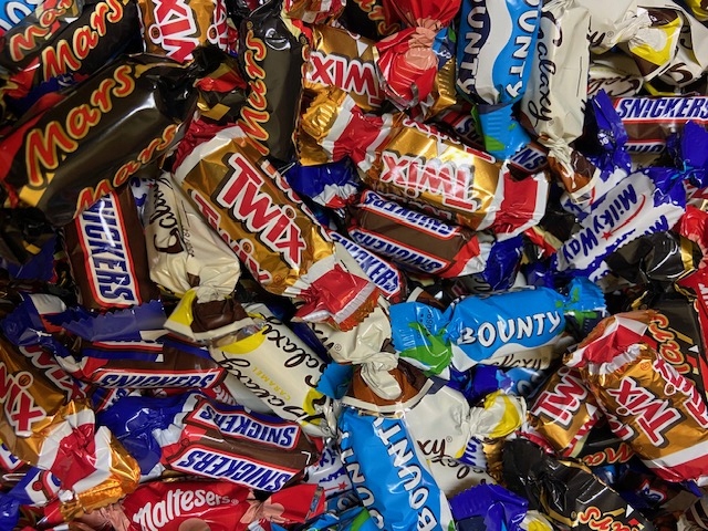 Cukierki snickers, mars, milky way, twix, bounty mix 1kg.