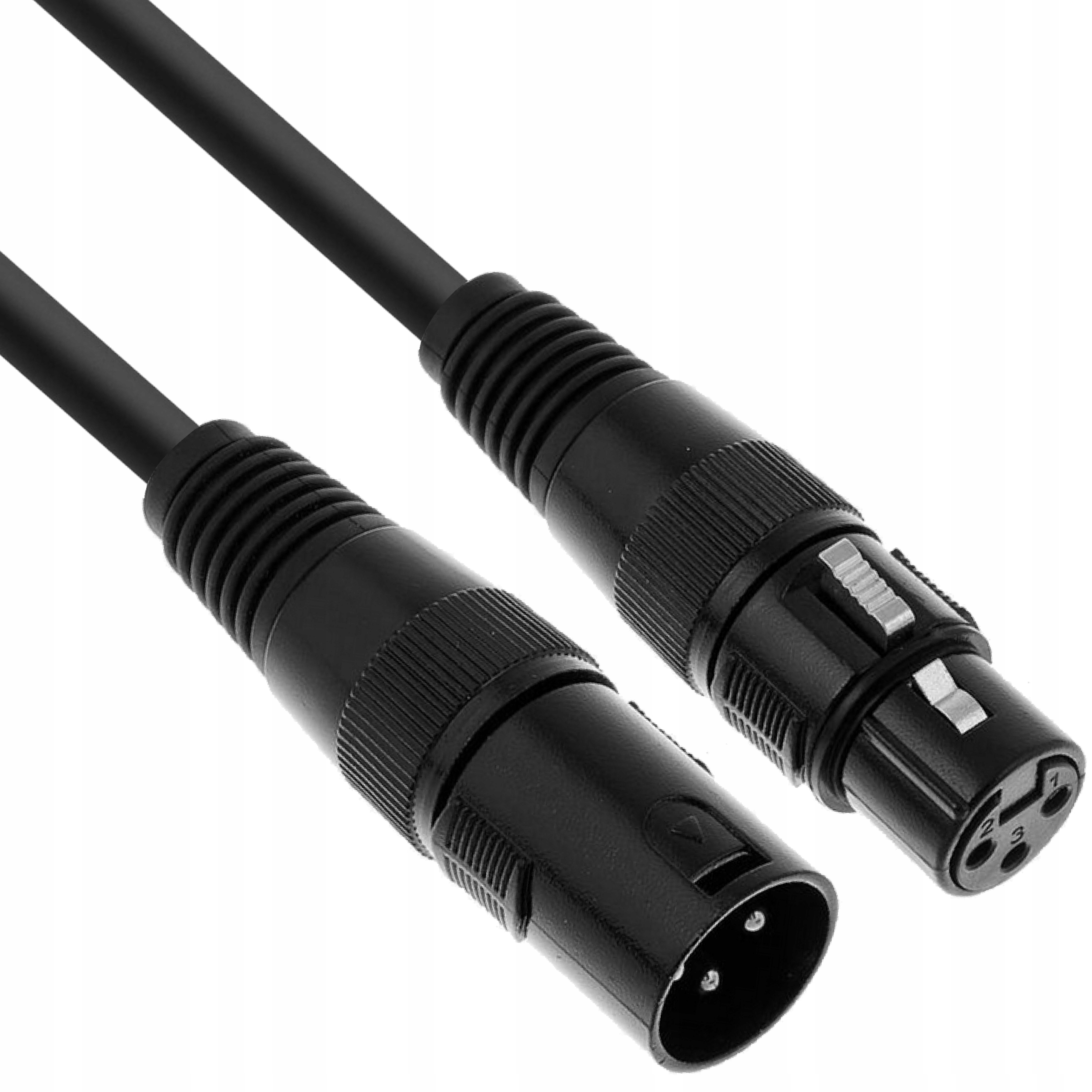 Kabel DMX pro osvětlení Xlr Xlr 20 m 110 Ohm 3 pin Černý