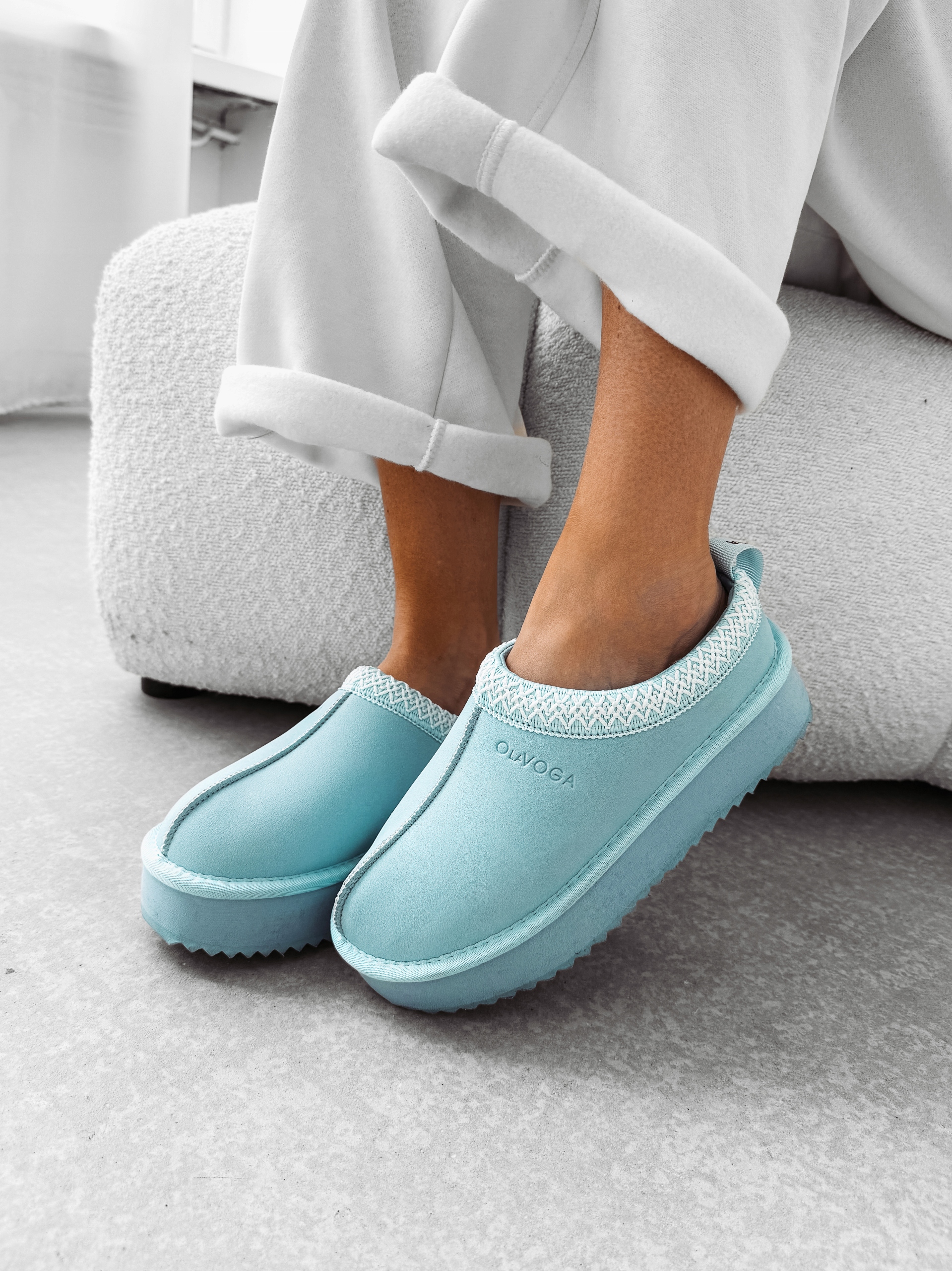 Boty Sněhule Nazouváky Dámské Cusie O La Voga Baby Blue 37