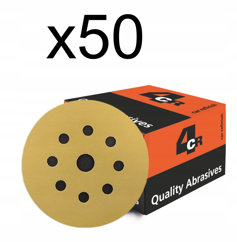 

4CR 3050 Krążek Papier na rzep 125mm P120 x50