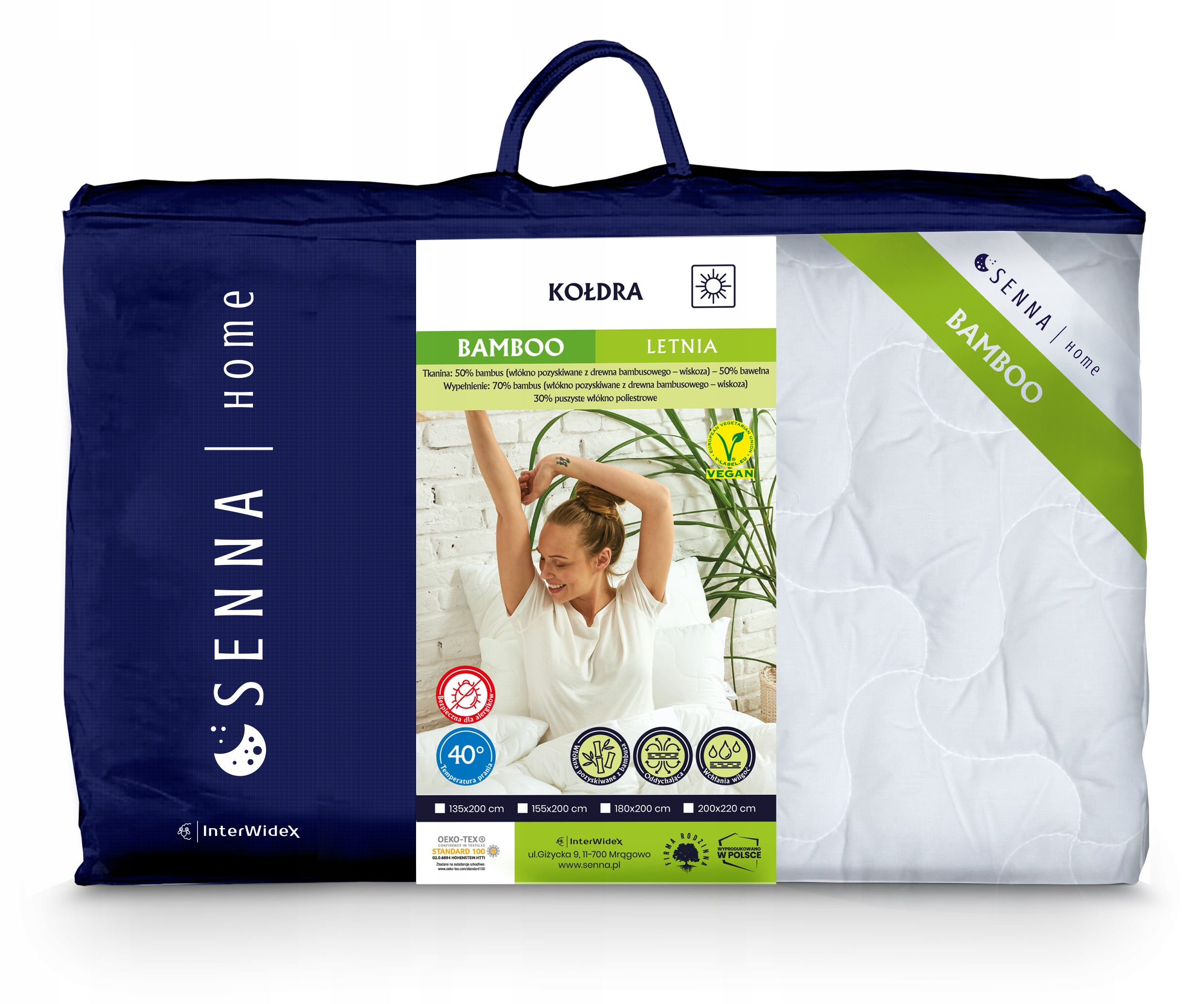 

Kołdra Bambusowa Inter-widex Bamboo 135x200 Letnia