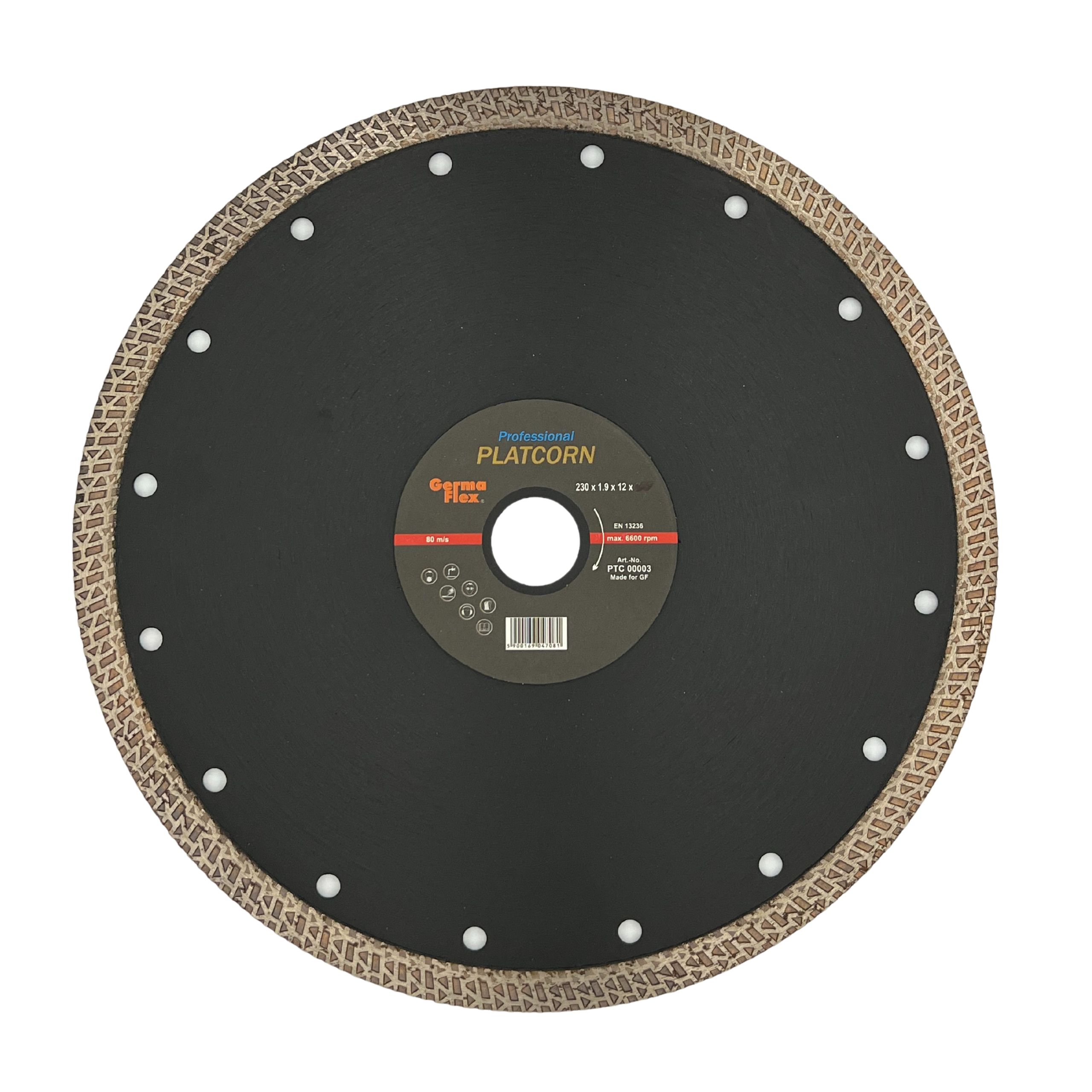 Diamantový kotouč Platcorn 230 x 1,9 mm pro řezání Glazury Slinuté Dlažby Betonu