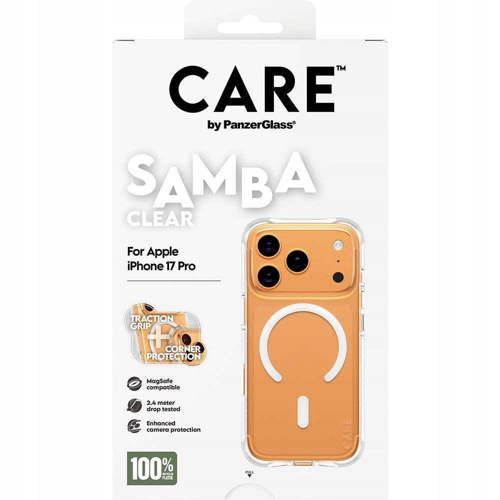 Etui Care by PanzerGlass Fashionable Samba w. White MagSafe na iPhone 17