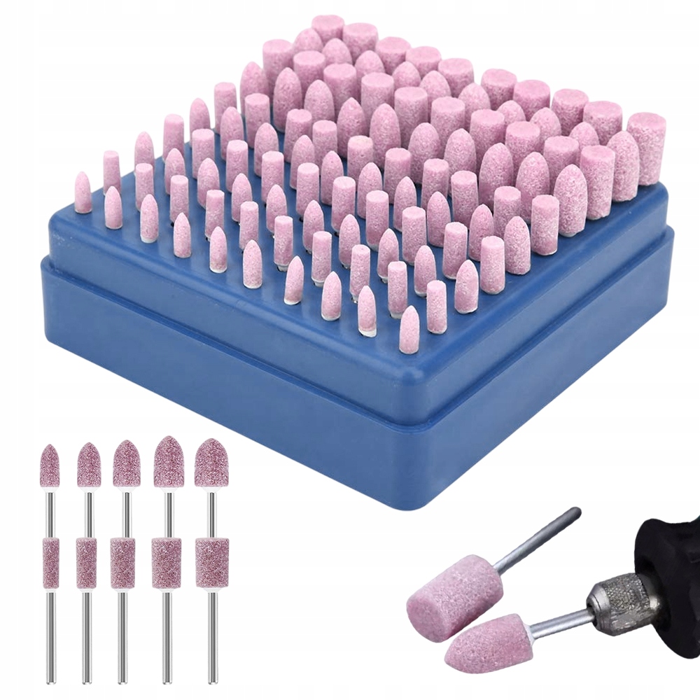 НАБОР ШЛИФОВАЛЬНЫХ КРУГОВ, КАМНЕЙ ДЛЯ ПРЯМЫХ ШЛИФОВАЛЬНЫХ МАШИН И СВЕРЛ 100 ШТ.