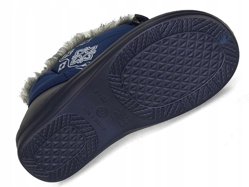 ŚNIEGOWCE DAMSKIE ZIMOWE KALOSZE KOZAKI OCIEPLANE Kolor niebieski