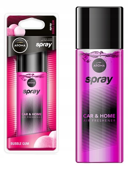 AROMA CAR SPRAY BUBBLE GUM Atomizer odświeżacz