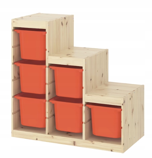 IKEA TROFAST Z 6 POJEMNIKAMI