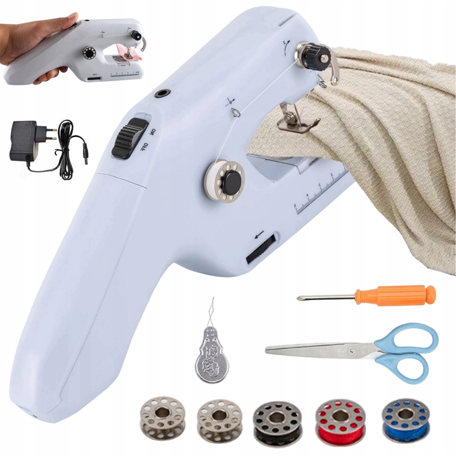 Mini Maszyna Elektryczna Do Szycia Handheld Portable Automatyczne Nawijanie