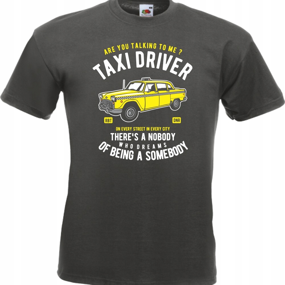 

Koszulka taksówka taksówkarz taxi L grafitowa