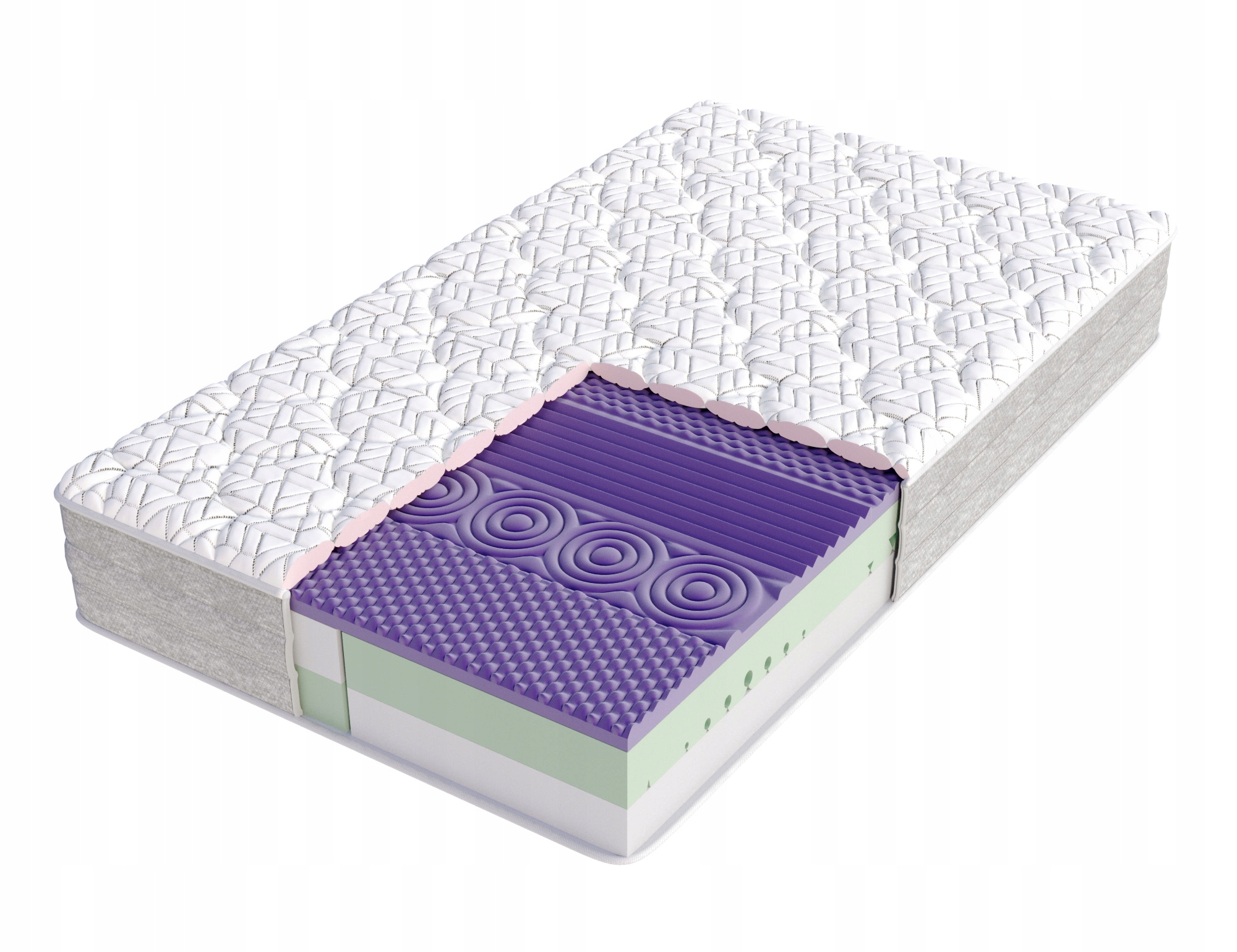 Matrace pěnová Porano 180x200, pohodlný prošívaný potah Nano 28 cm