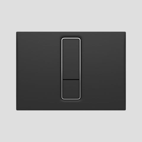 Splachovací tlačítko Ineo Bright Černé Duroplast