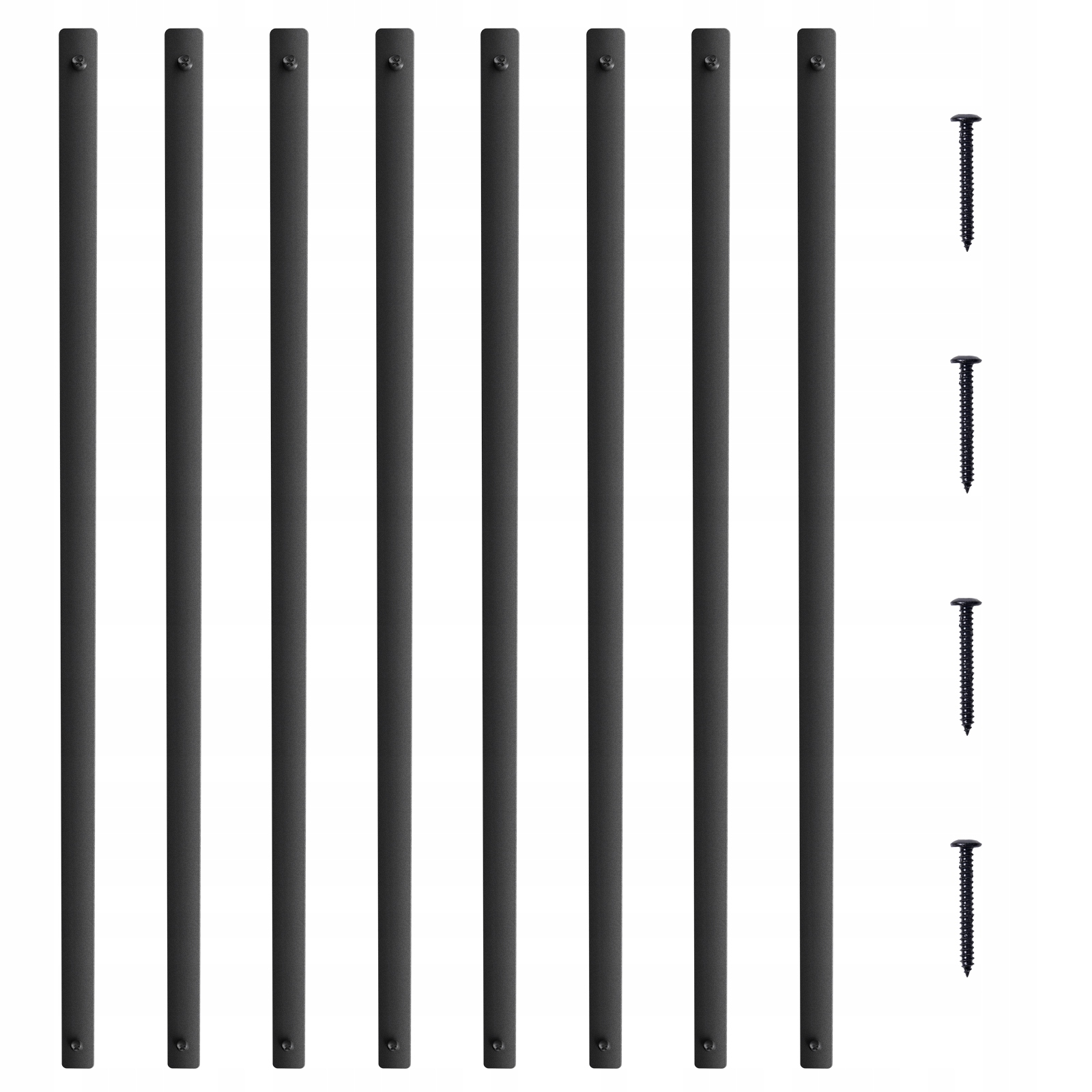 Kovové Schodiskové Zábradlia Vevor 72 Ks 25X5 5X965 MM Ploché Dekoratívne