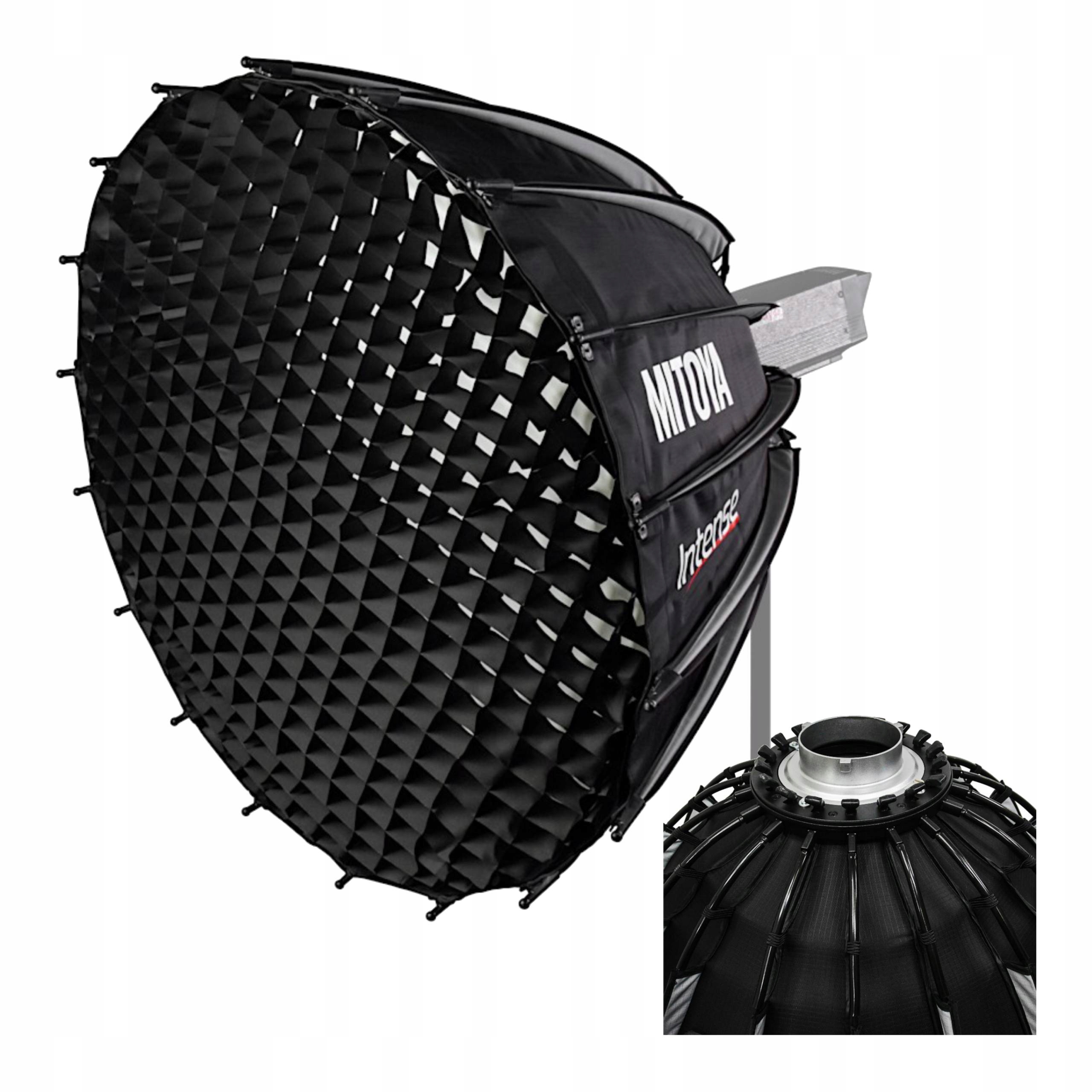 Softbox Fotograficzny Studyjny Mitoya 70CM Grid Bowens Pokrowiec Intense