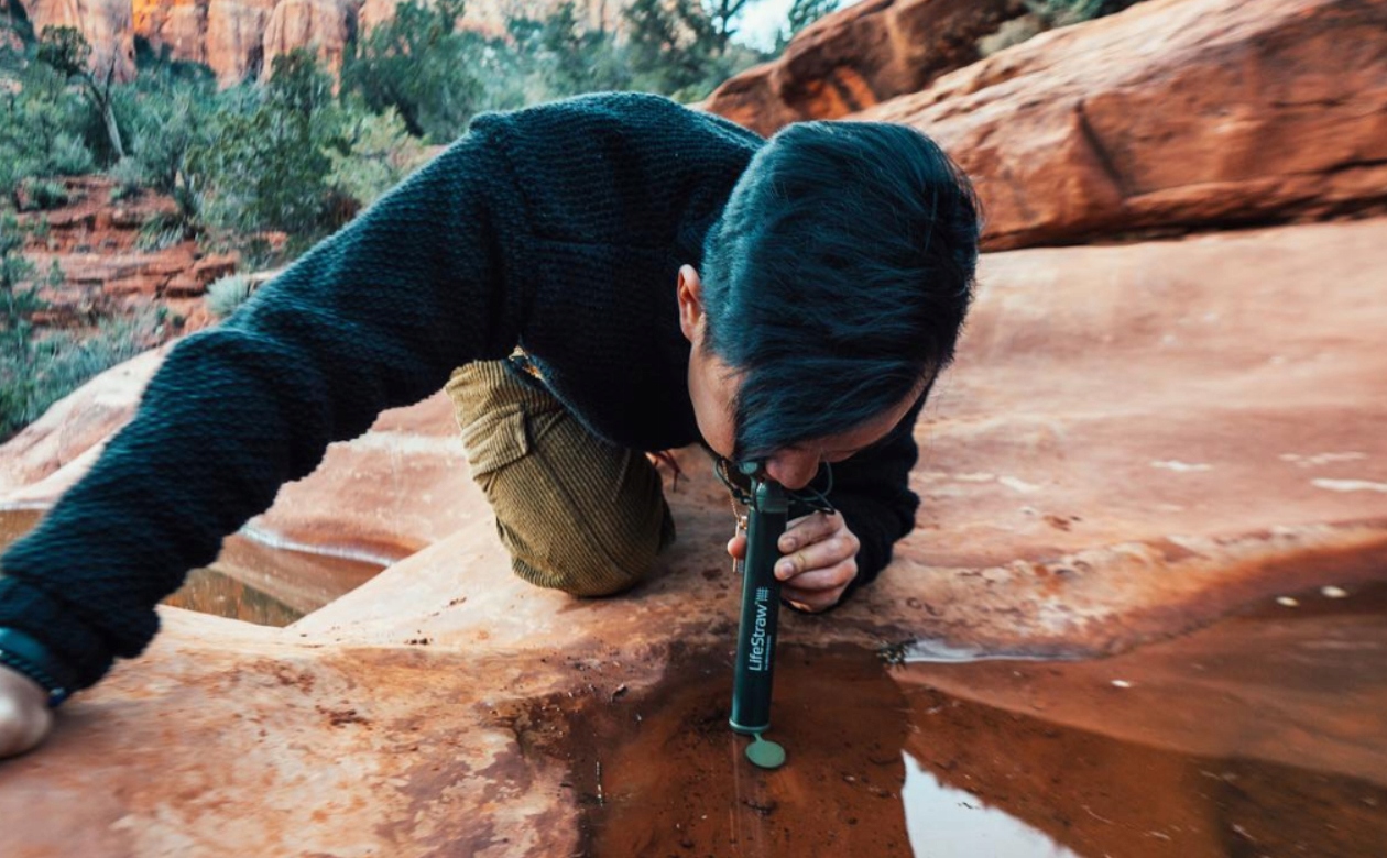 LIFESTRAW PEAK Turystyczny Filtr Wody 4000L Słomka Marka LifeStraw