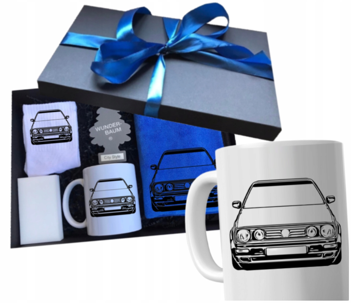 Sada hrnků na dárek pro kluka pro řidiče auta Volkswagen Golf