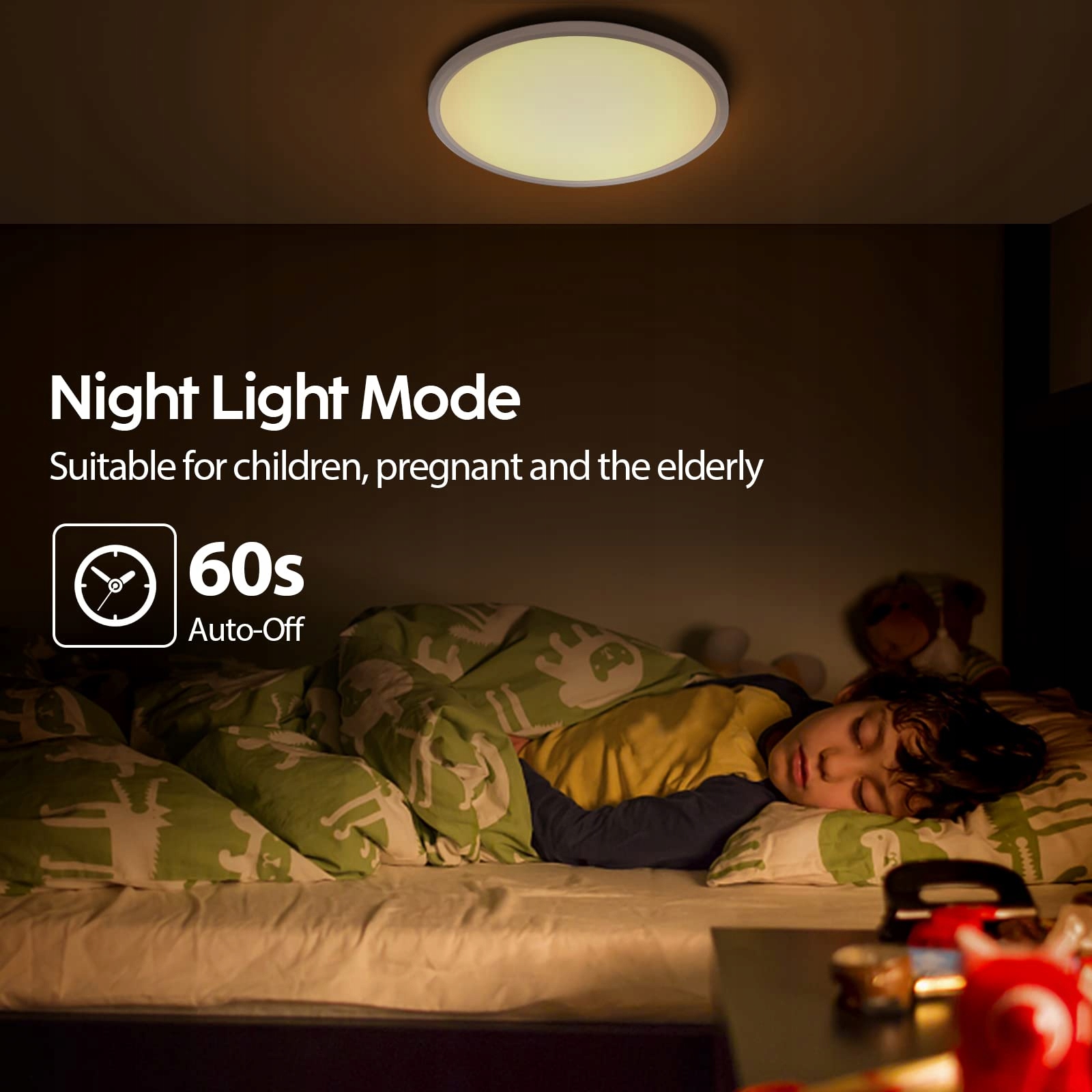 AISUTHA Lampa LED Sufitowa 24W 2800LM Dimmowalna Pilotem IP54 Do Wnętrz — miniatura 7
