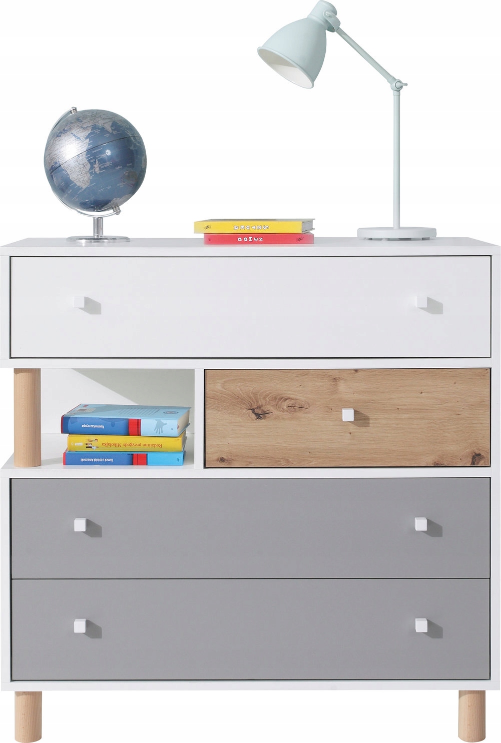 Komoda Sannio 90 cm do obývacího pokoje Ložnice Bílá