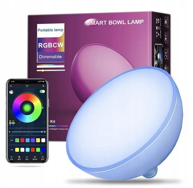 Inteligentna Lampa Biurkowa Lampka Nocna Aplikacja Tuya Wifi Rgbw Smart