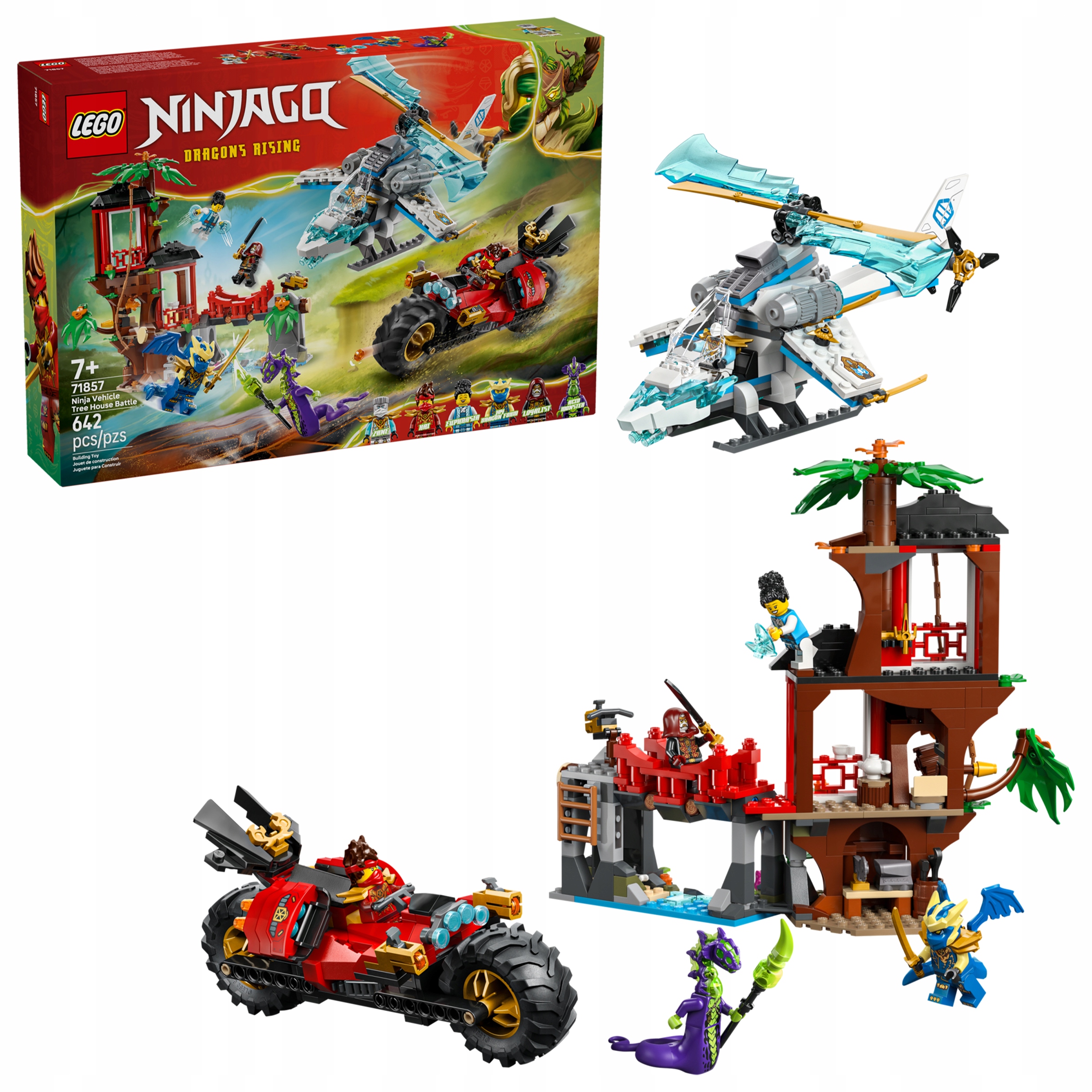 Lego Ninjago 71857 Bitva nindžů: domek na stromě s vozidly