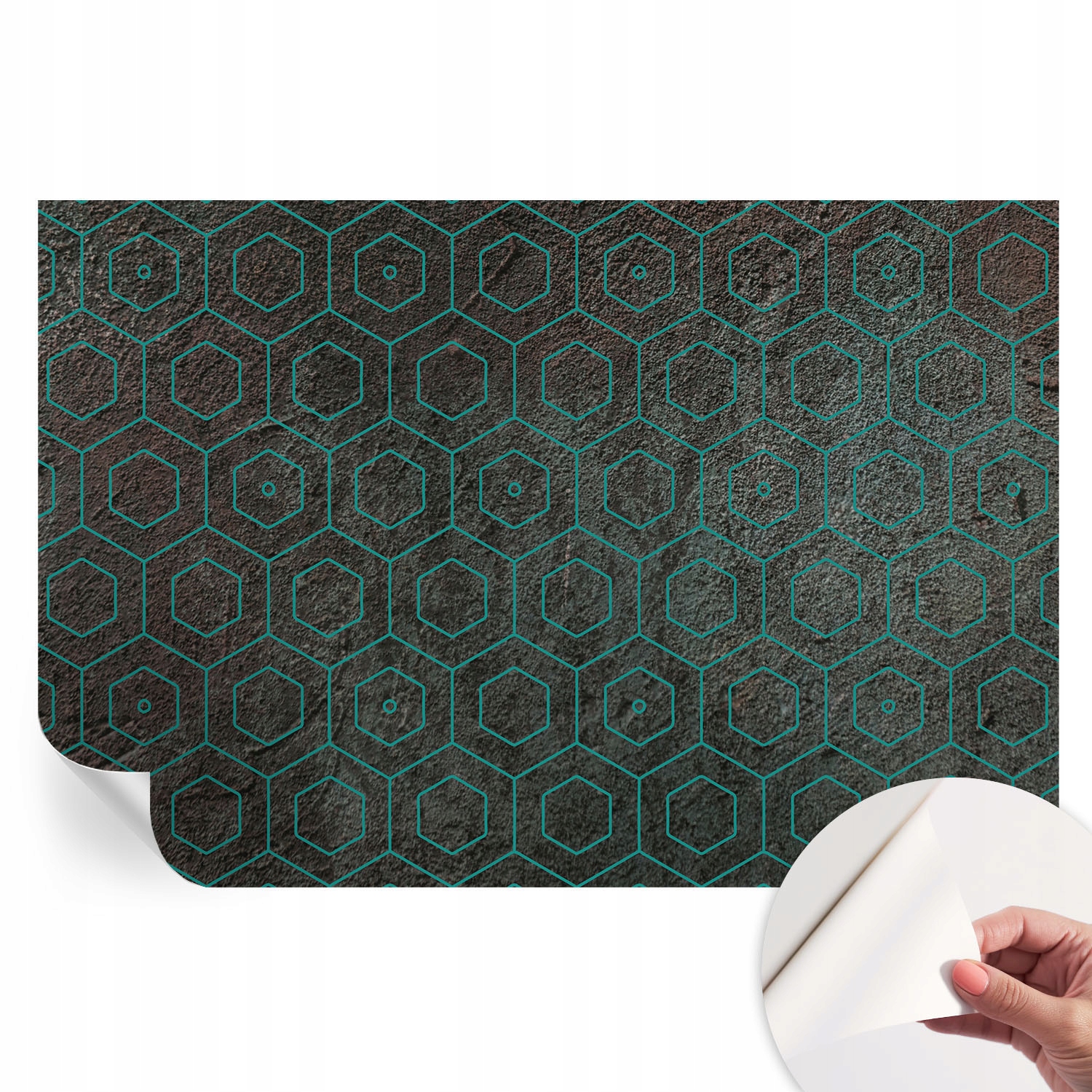 Samolepicí fototapeta na zeď do ložnice Geometrický vzor 104 x 70 cm