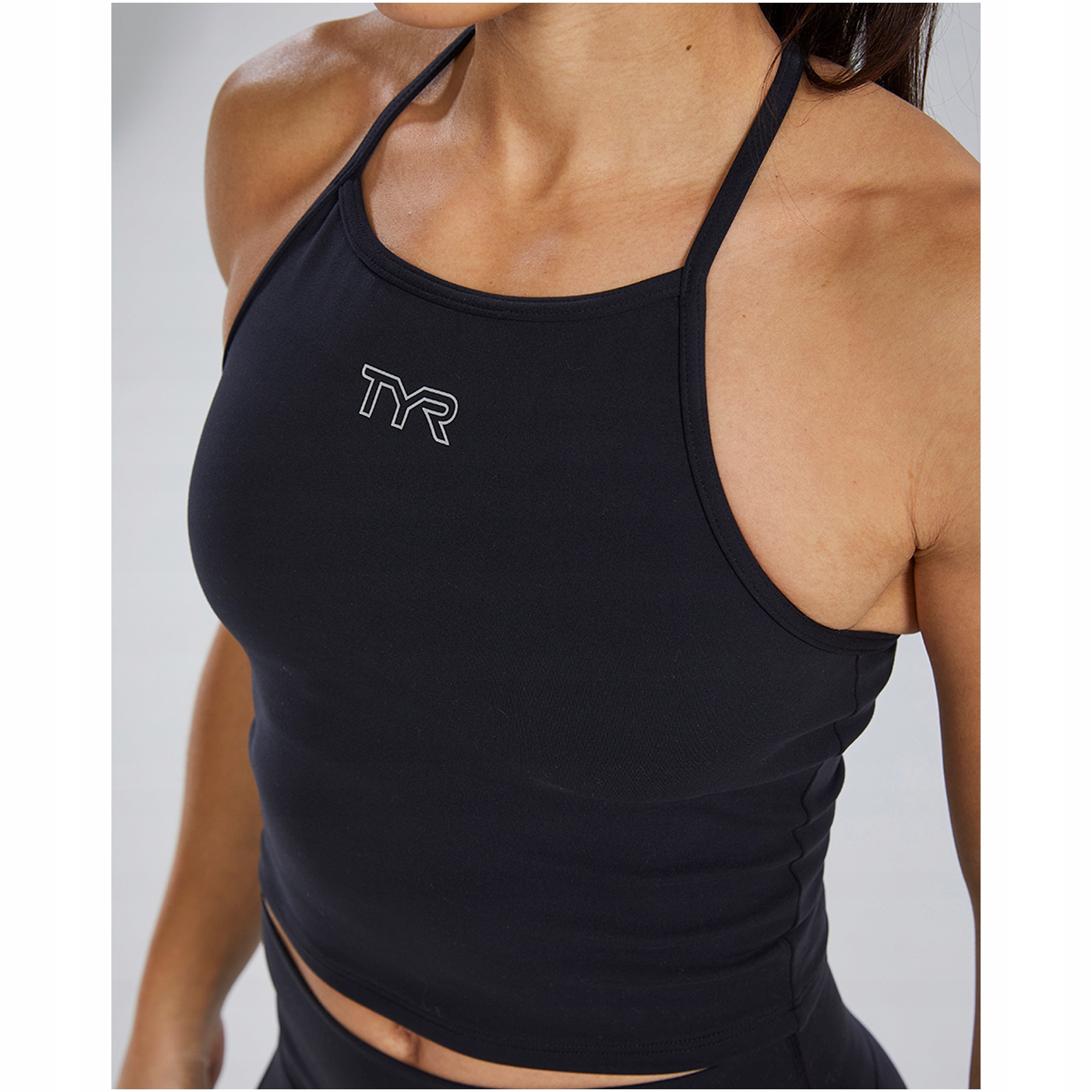 Koszulka damska treningowa na ramiączkach Tyr czarna rozmiar L