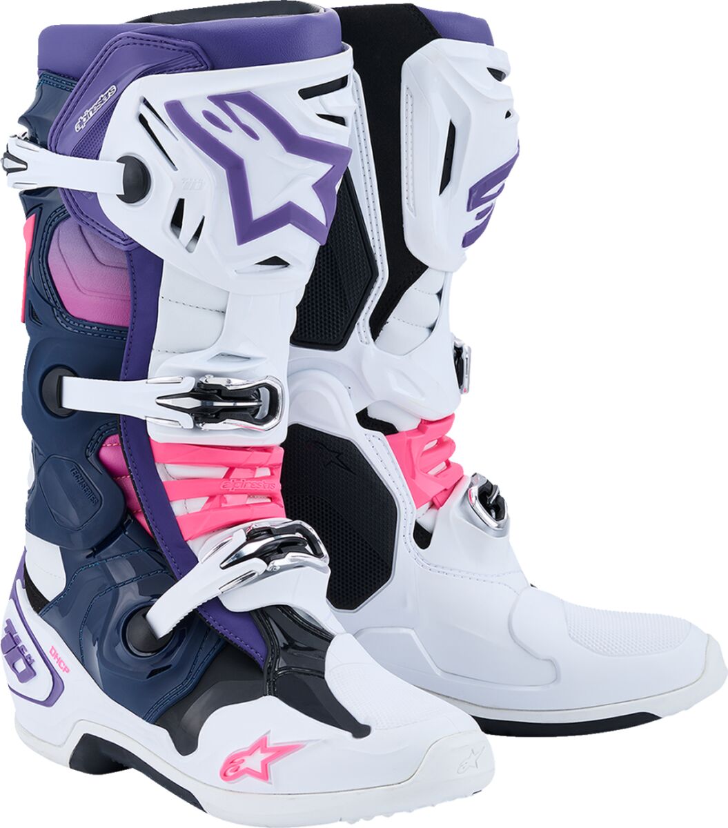 Topánky Na Cross Alpinestars Tech 10 White/violet/navy/pink 49,5 (14)