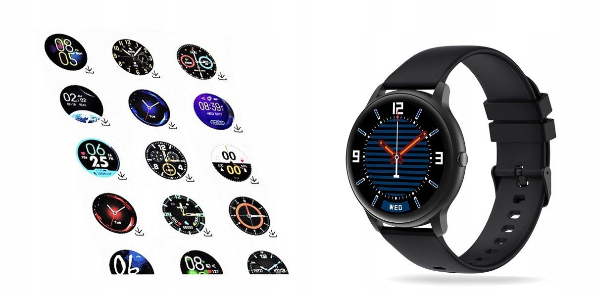 ZEGAREK SMARTWATCH WIELOFUNKCYJNY UNISEX POWIADOMIENIA KROKI SPORT13 TRYBÓW Model SW015-1