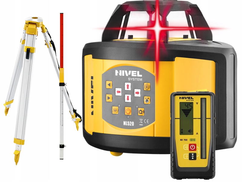 Niwelator laserowy Nivel System NL520D zestaw