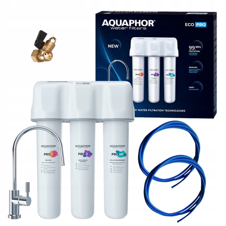 Filtr do wody z kranem pod zlew Aquaphor Eco Pro antybakteryjny kuchenny