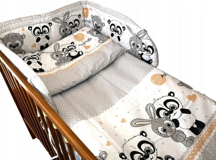 

3el. Pościel do łóżeczka 120x90 zochraniaczem 26wz