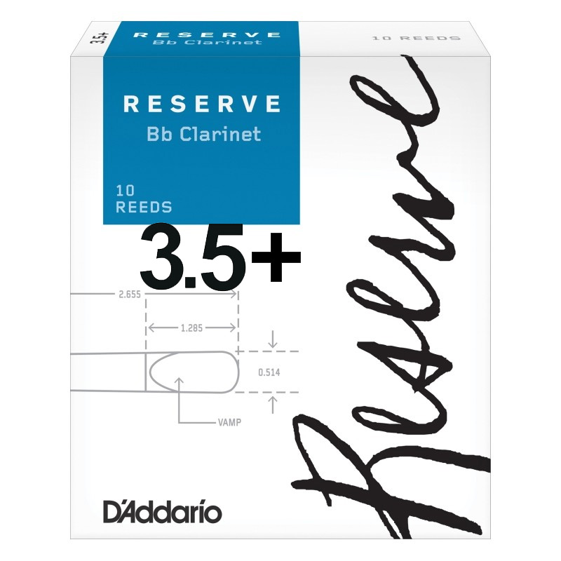 D'Addario Rico Reserve stroik do klarnetu Bb 3,55
