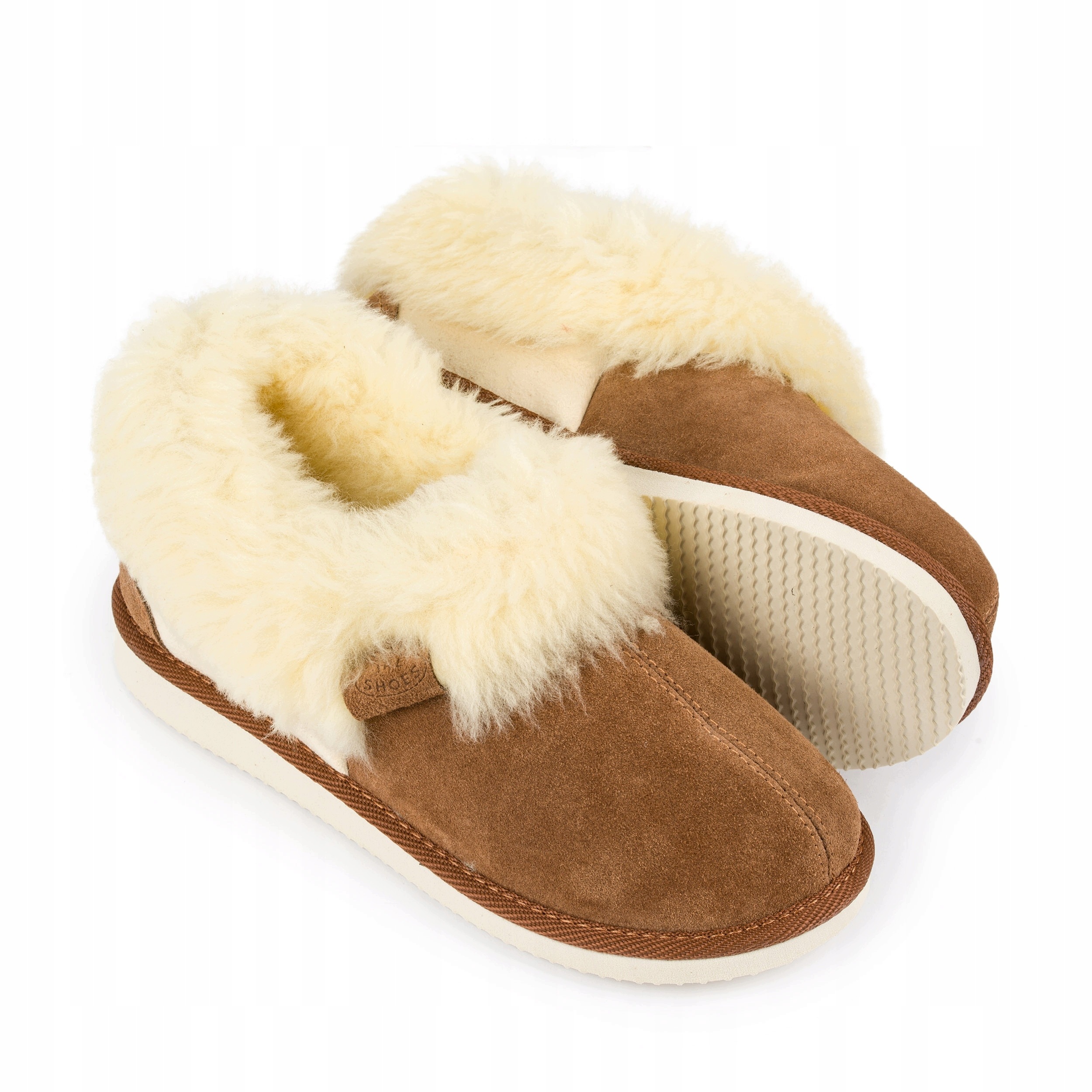 Pantofle Horalské Ire Shoes Ovčí vlna Kožené 37