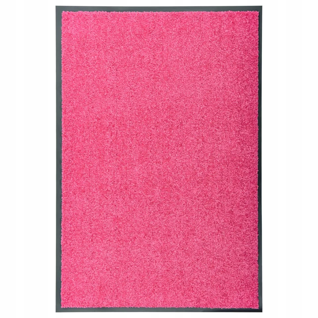 Protiskluzová rohožka z polyamidu, růžová, 90 x 60 cm, Pvc