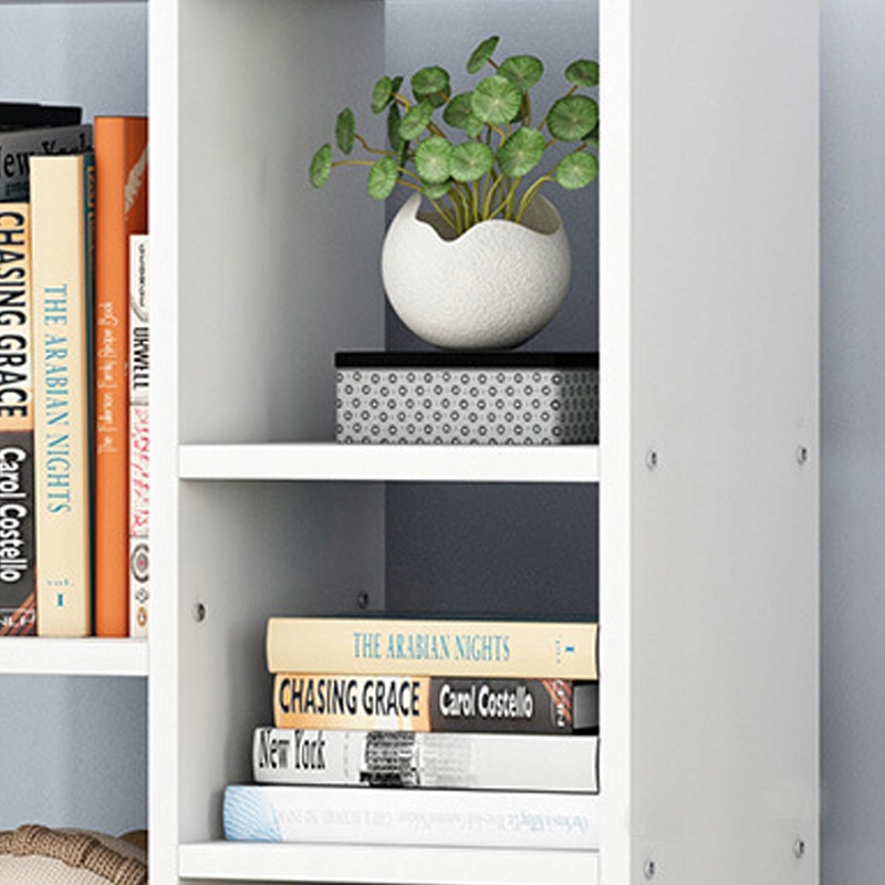 REGAŁ OTWARTY STOJĄCY BIAŁY DUŻA SZAFKA KOMODA LOFT SKANDYNAWSKI 5 PÓŁEK Materiał płyta MDF