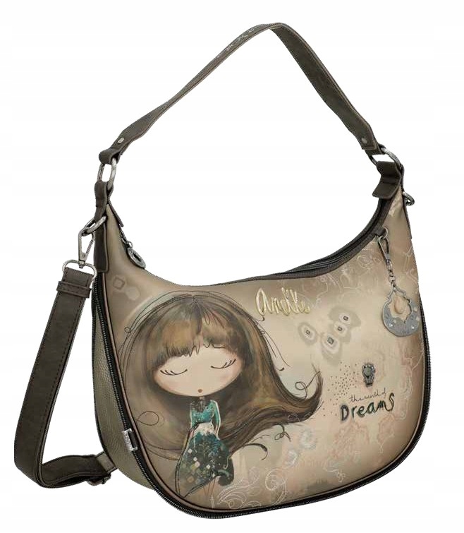 torebka Anekke do ręki na ramię Brelok torebki Real