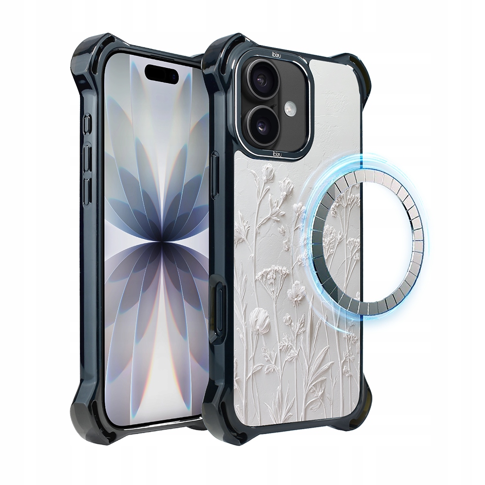 Pouzdro pro iPhone 17 Ibizu DropGuard Ultra s MagSafe, sušené polní květy