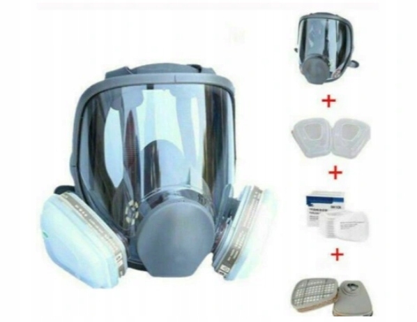 PEŁNA MASKA PRZECIWGAZOWA LAKIERNICZA 6800 ZESTAW