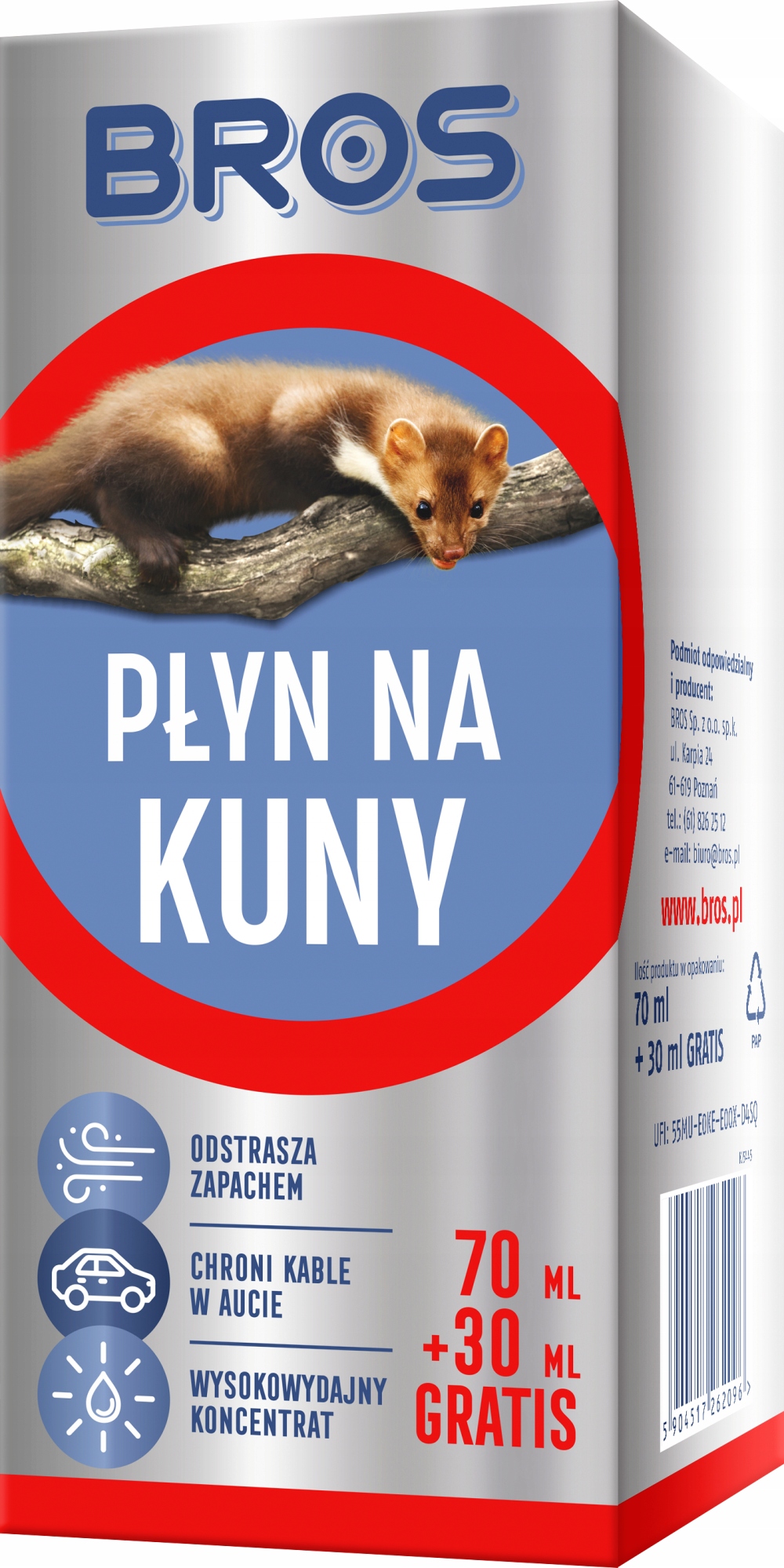 

Bros Płyn Środek Preparat Na Kuny Do Auta Kabli