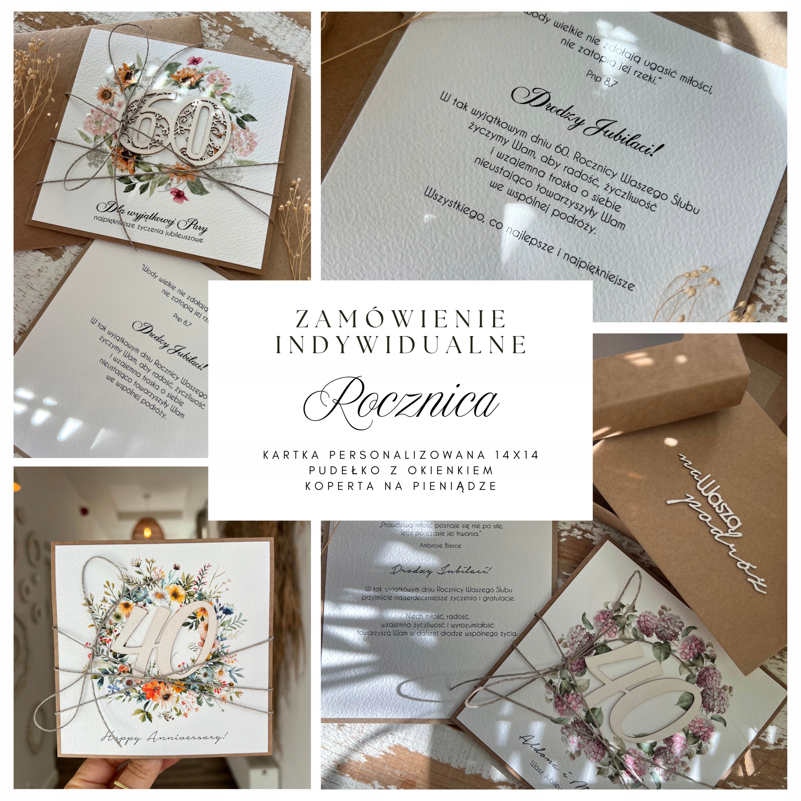Výroční přání, dárek k výročí svatby, ručně vyrobený v krabičce s pe