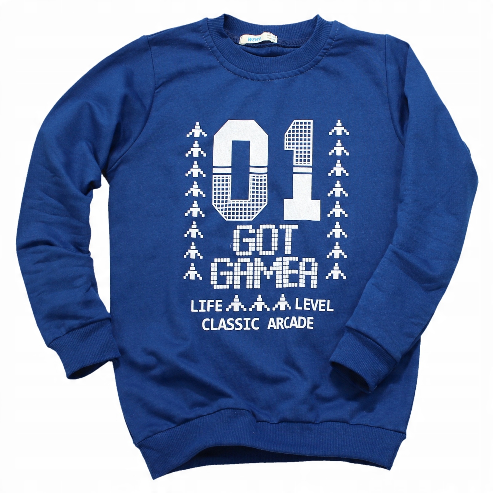 

Bluza Dresowa Nadruk Bawełna Wygodna Print 146