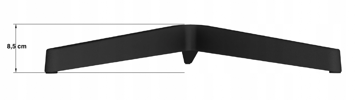 KRZYŻAK made in italy CZARNA podstawa fotela BIUROWEGO obrotowego ø 68cm Średnica siłownika 50 mm