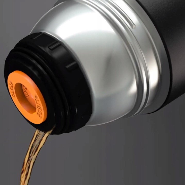 Termos na kawę herbatę ESBIT Vacuum Flask Black 1l Maksymalne utrzymanie zimna do 12 h