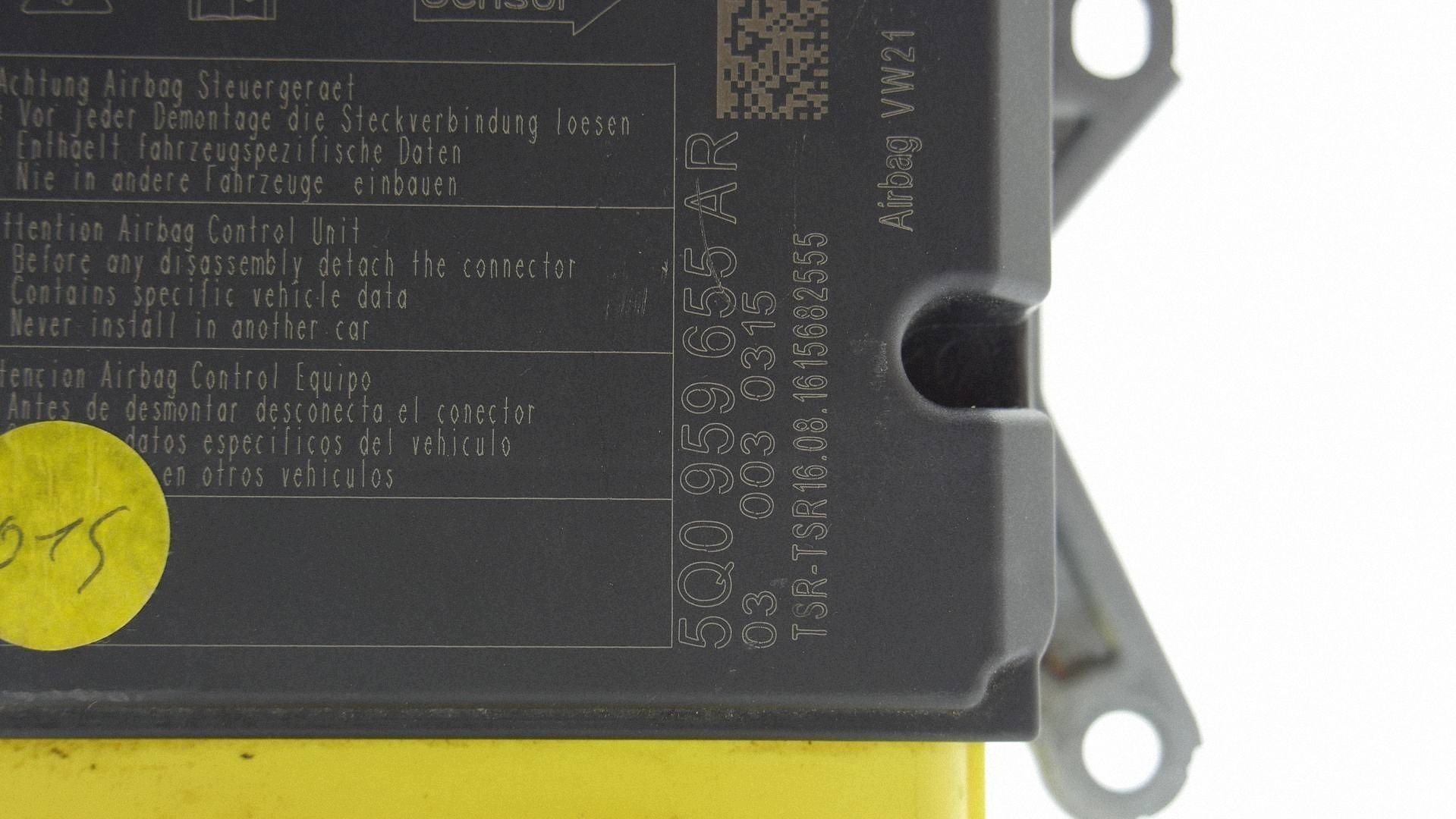 module unité de commande électronique uce SENSOR airbag VW GOLF VII 5Q0959655AR