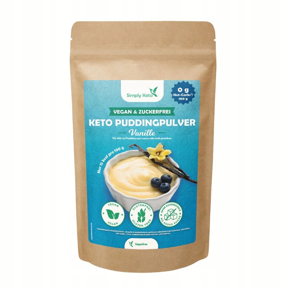 Keto Budyń Waniliowy 500g Simply Keto low carb keto