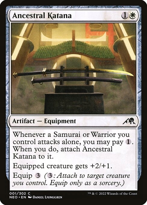 MtG: Ancestral Katana (NEO)