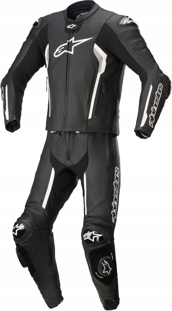 Kombinezon skórzany 2 cz. Alpinestars Missile v2 black/white