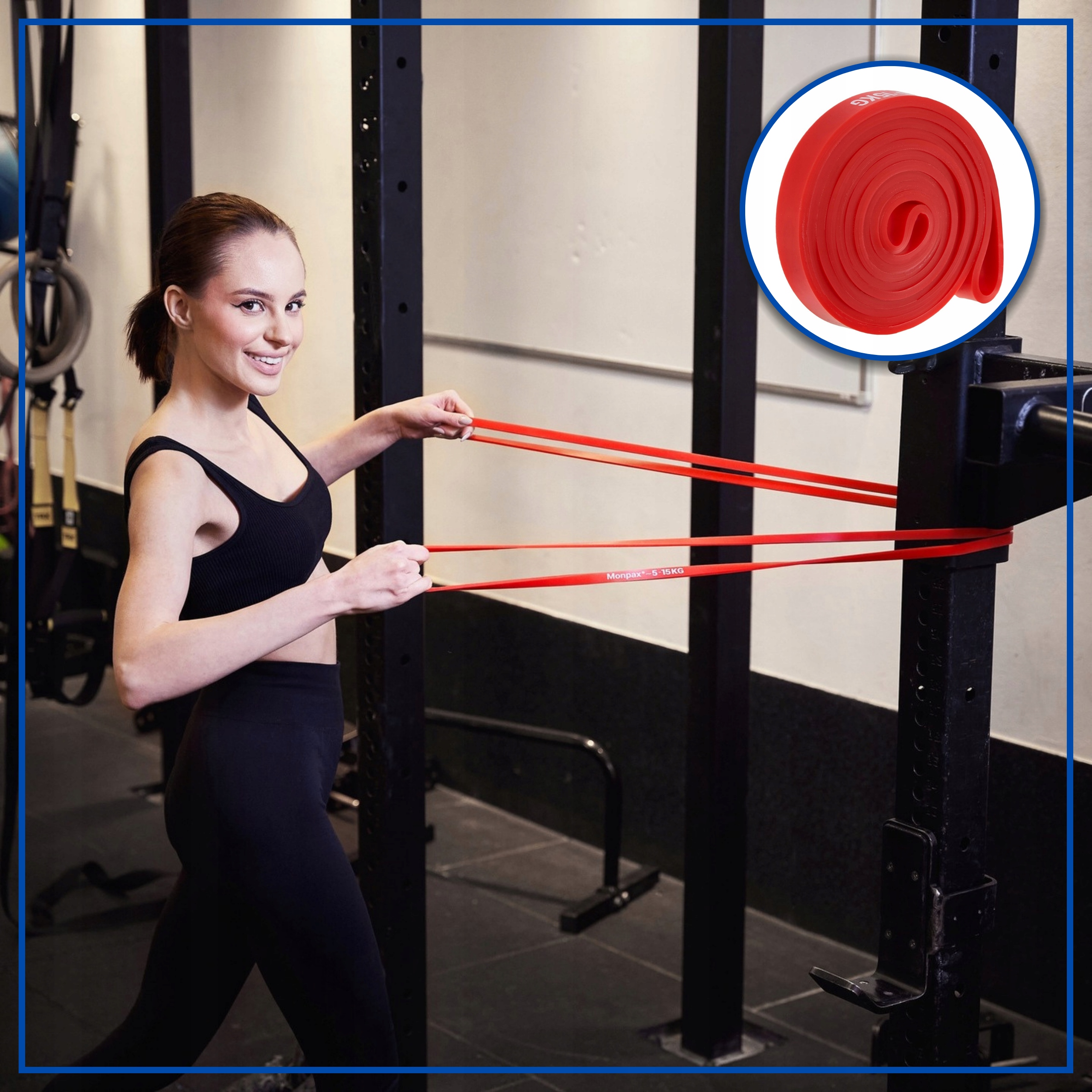 GUMY DO ĆWICZEŃ OPOROWE WYSOKA JAKOŚĆ POWER BANDS - ZESTAW 4 SZT Marka inna