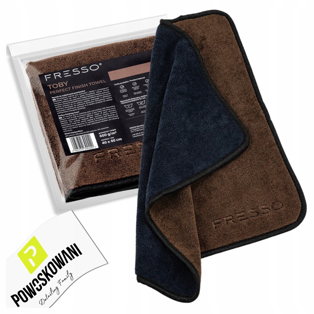 Fresso Toby Perfect Finish Towel 40x40 600 g Ręcznik Z Mikrofibry Do Auta